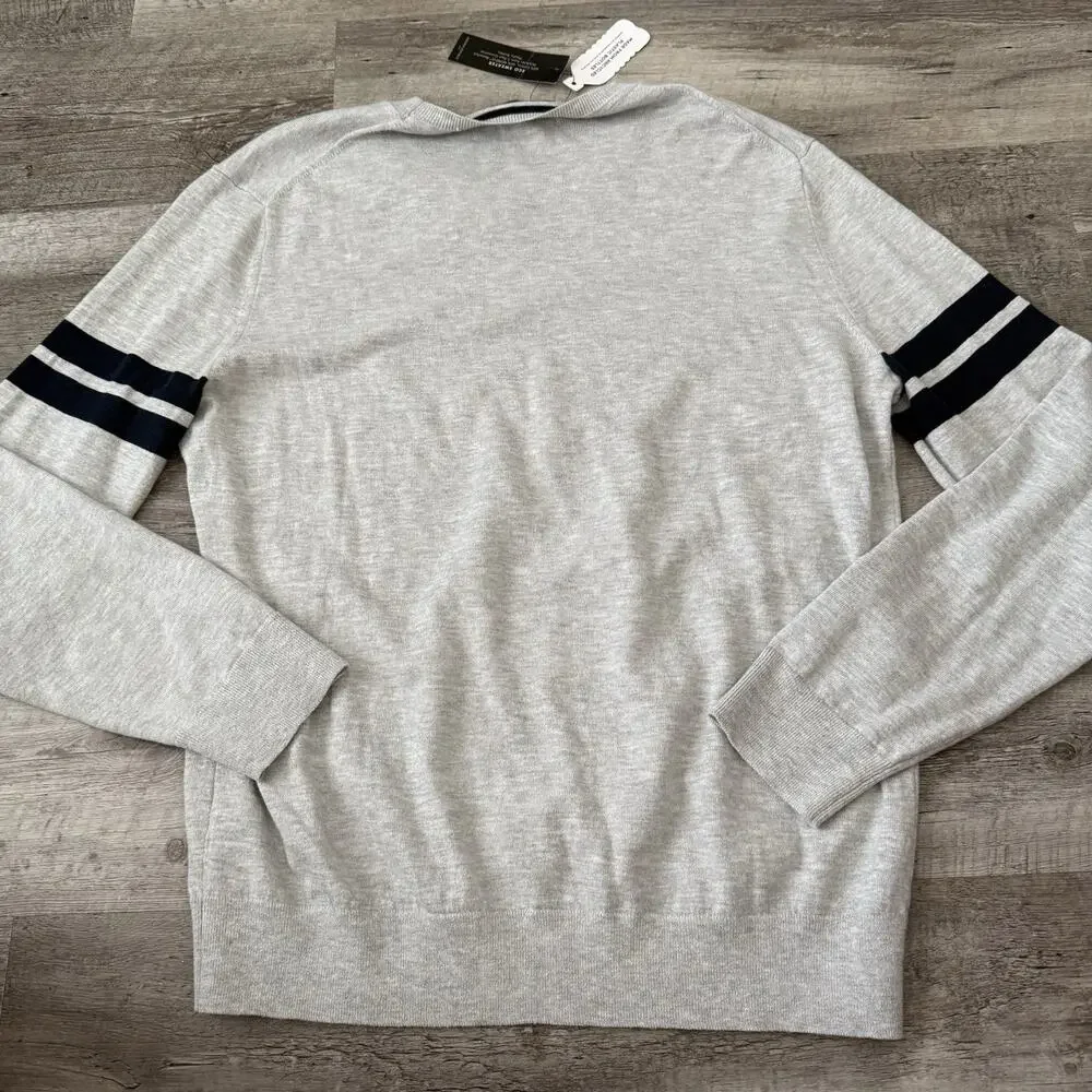 Banana Republic Eco Sweater Mens Large Beige Repreve Recycled Crewneck Pullover